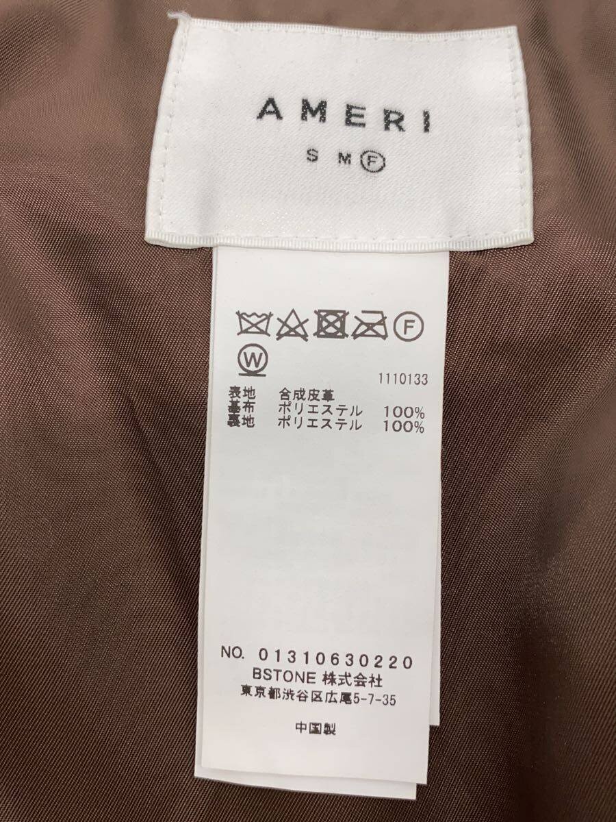 Ameri Leather Jacket Blouson/Free/Polyester/Brw/P… - image 3