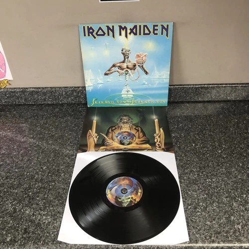 LP VINYL IRON MAIDEN SEVENTH SON OF A SEVENTH SON EMD 1006 UK 1ST PRESS EX/EX