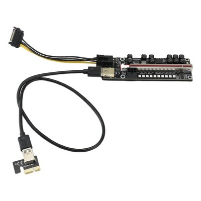 V014-MAX PCI-E Riser-Karte USB 3.0-Kabel PCI Express 1X auf 16X Extender PC5380