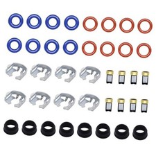 40PCS Fuel Injector Repair Seal Kit Gasket Rebuild Kit Compatible with 99-07