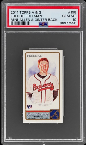 2011 Topps Allen And Ginter Freddie Freeman #198 PSA 10 Mini A And G Back RC