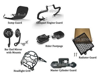 Fit For Royal Enfield ''SHOTGUN 650'' Accessories Combo of 7 PCS