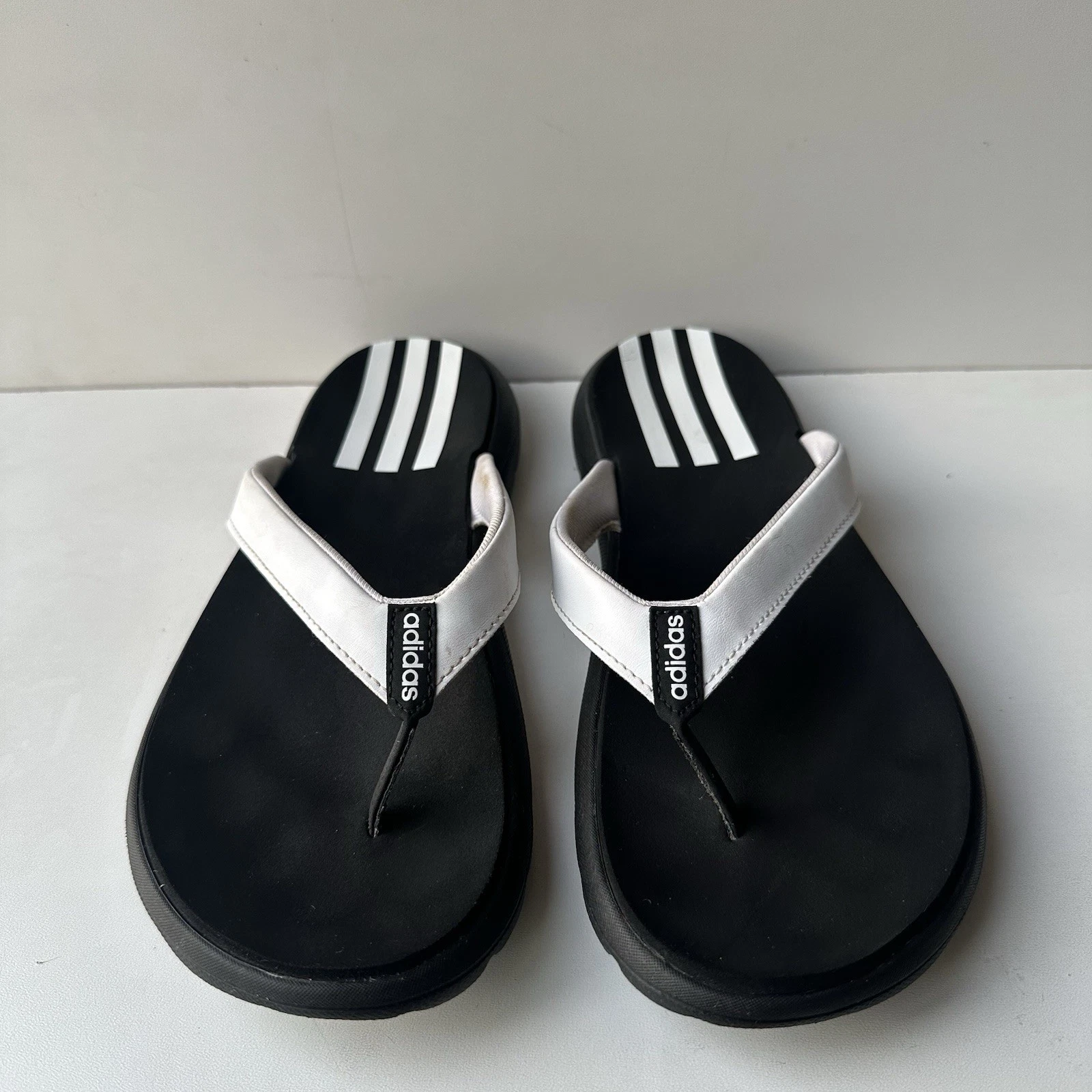 Infradito Sandali Adidas Donna Taglia 7 Comfort Nero Bianco