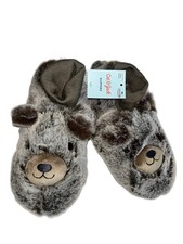 NEW Little Kids Cat Jack Bear Slippers Cute, Super Soft XL 11/12