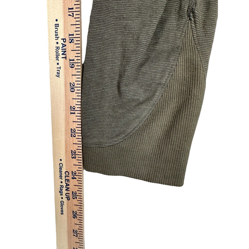 lululemon Refine Crop Leggings Wee Stripe Fatigue Olive Green Size 4 Yoga - Picture 5 of 7