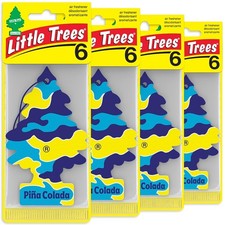 Little Trees Hanging Car and Home Air Freshener, Pina Colada Scent - Pack of 24
