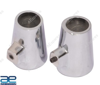 Aluminium Hauptständer-Fußpaar 22MM Für Lambretta Roller Silber 2 Stück