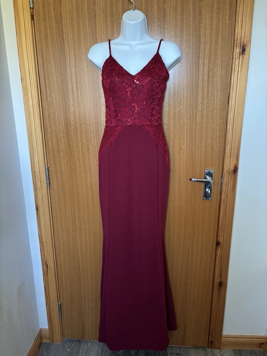 quiz burgundy sequin dress Harper Sequin Mini Dress main image 1