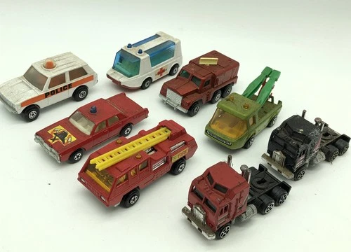 Vtg Lot of Hot Wheels Emergency Vehicles 70s/80s-Police, Fire, Rescue