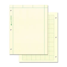 National Computation Pad, 5 x 5 Quad Ruling and Unruled, 8.5" x 11", 100 Sheets