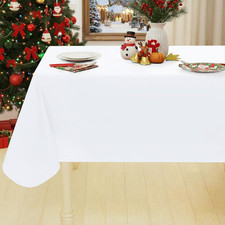 Rectangle Table Cloth 52x70 Inch, Waterproof Wipeable Vinyl Tablecloths Protecto
