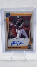 2021 Panini Donruss Optic Rated Rookies KeBryan Hayes Auto Pittsburgh Pirates RC