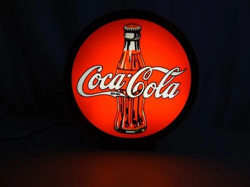 Coca-Cola Classic Glass Bottle LED Light Box – Vintage Style Diner Sign
