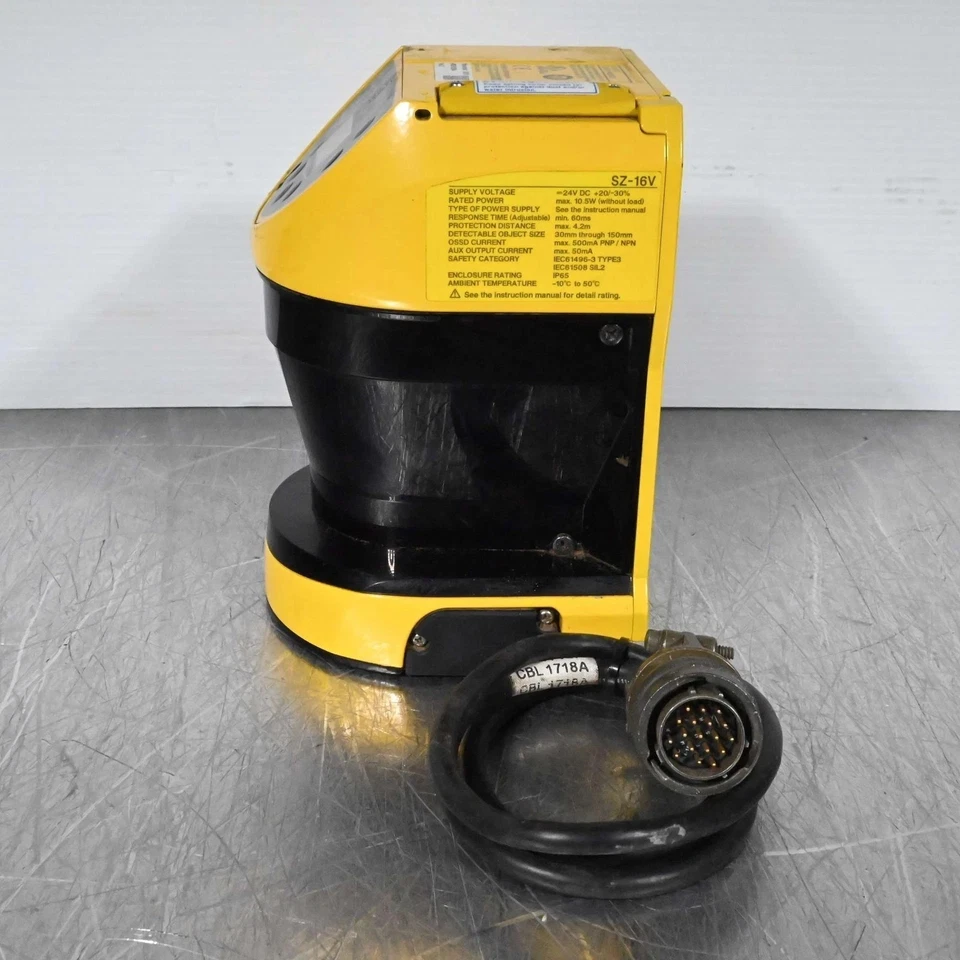 Keyence SZ-16V Safety Laser Scanner 24VDC with Cable + Warranty - Image 4 of 4