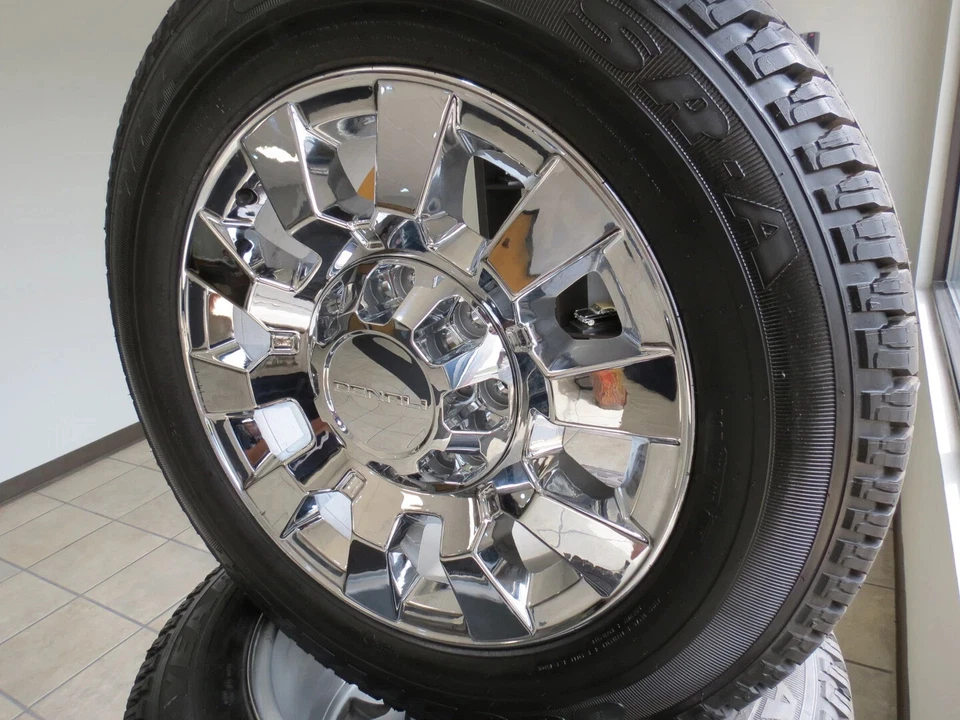 4pcs. 2015-2019 GMC Sierra Denali 2500 Wheel Center Cap chrome new  22909152 Foto 2 de 3