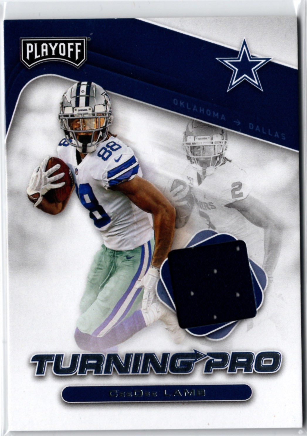 CeeDee Lamb 2020 Panini Playoff Turning Pro Patch #TP-7 RC