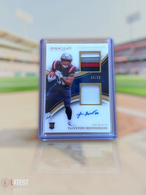 2025 Panini Immaculate TreVeyon Henderson /99 RC Signature Patches #ISPR-THN