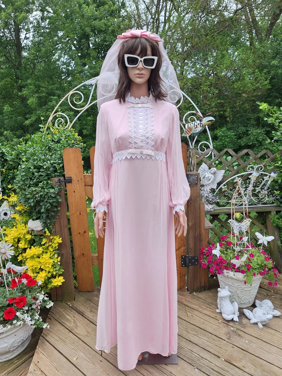 Pink Vintage Wedding Dresses & Veils for Women for sale - eBay