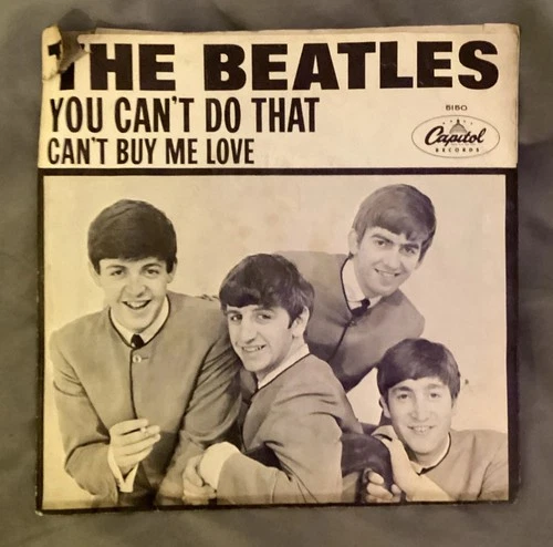 The Beatles-Can't Buy Me Love- Vinyl 45 w/Picture Sleeve VG/VG MGM Custom Press