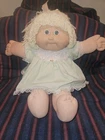 NM 1983 CABBAGE PATCH KIDS DOLL 2 Dimples One Tooth Green EYES Blonde