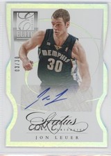 2012-13 Elite Series Auto Status Die-Cut 3/30 Jon Leuer #80 Auto 0r5a