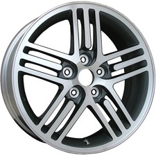17x6.5 Silver 15-spoke 5x114.3 Aluminum Wheel Fits 2003-2005 Mitsubishi Eclipse 17x6.5 Silver 15-spoke 5x114.3 Aluminum Wheel Fits 2003-2005 Mitsubishi Eclipse