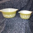 LOT Of 2 Crazy Daisy Pyrex Ovenware 475-B, 473 No Lids