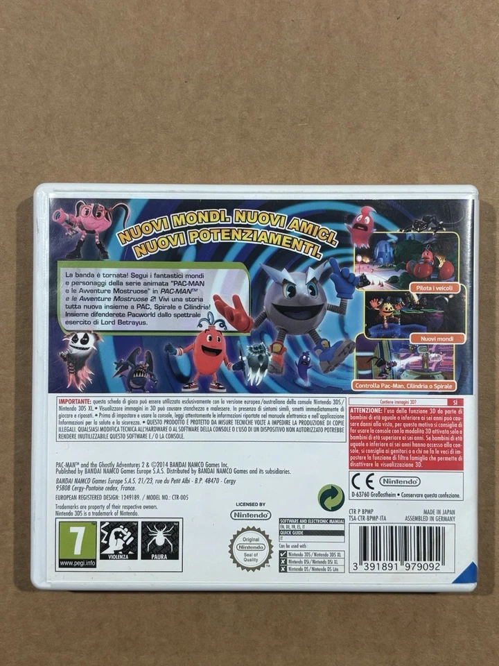 3DS - PAC-MAN E LE AVVENTURE MOSTRUOSE 2 - Completo, ITA ! 2DS e New 3DS XL, foto 3 di 5