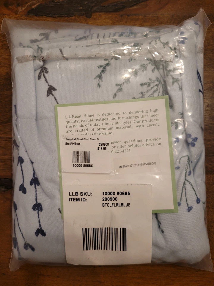 Juego de 2 fundas de almohada de franela LL Bean novedad tamaño estándar Foto 3 de 4