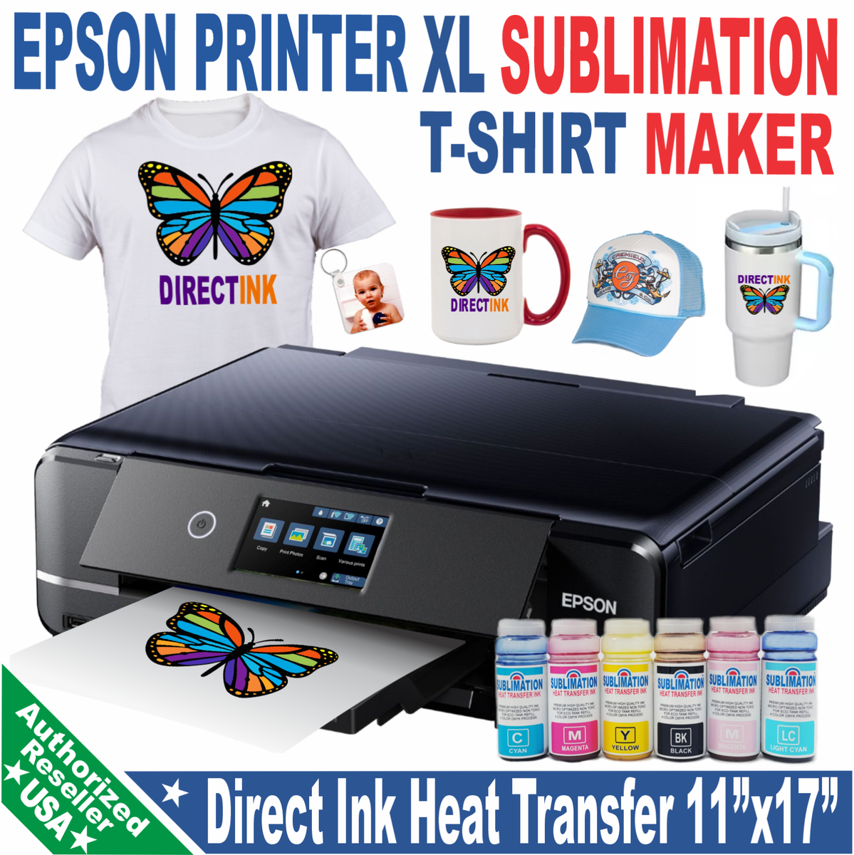 Sublimation Shirt Printer T Shirt Printing Machine, 5 In 1 Combo