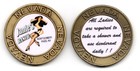 Janie's Ranch Montgomery Pass NV  Brothel  Cat House Whore House Brass Coin — photo 2