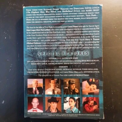 Dvd Set Twin Peaks Second Season 2 Complete 6 Discs David Lynch | eBay