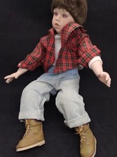 Vintage Radio Flyer Danbury Mint Porcelain 12" Doll  ONLY Replacement Doll 