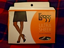  Leggs Ultra Sheer Size C, Coffee Reinforced Pantyhose, Nice Leggs 