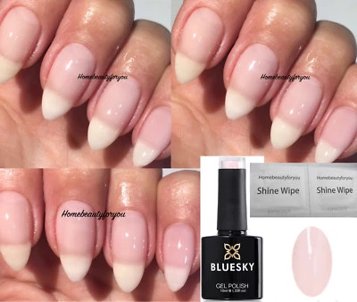 BLUESKY GEL NAIL POLISH MILKY PINK LIGHT SHEER A68 UV LED SOAK OFF