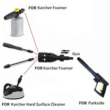 Pressure Washer Lance Connect Adapter For Parkside Gun to For Kärcher Accessorie
