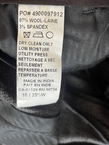 Unbranded Boy's Straight Flat Front Side Pockets Gray Dress Pants Size: 10 - Picture 5 of 7