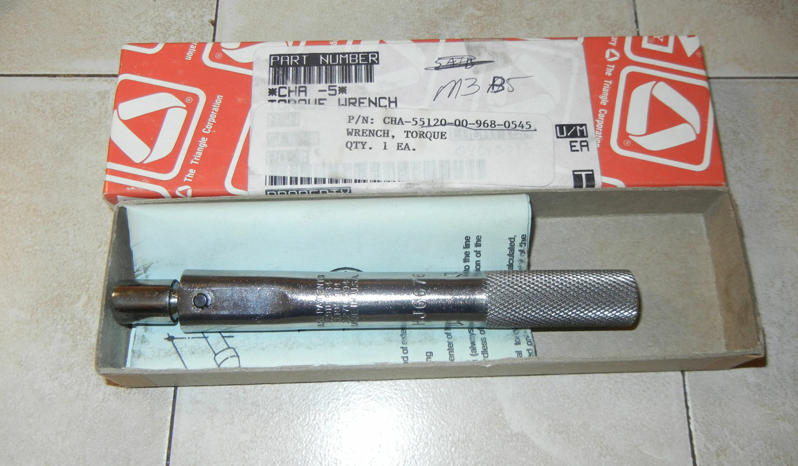 VINTAGE UTICA BONNEY CHA5 2851109 ADJUSTABLE TORQUE SENSING WRENCH eBay