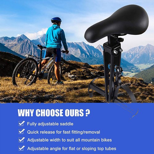 NEW Bike Front Mounted Child Seat Kids Top Tube Bicycle Detachable Child Armrest - Picture 6 of 18