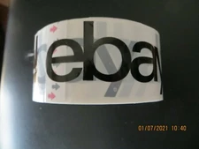 2" x 75 yards WHITE & BLACK eBay-Branded Packaging Tape