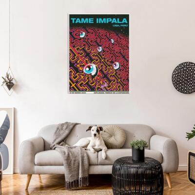558455 Tame Impala Psychedelic Rock Music HD Cover Art 24x18 WALL