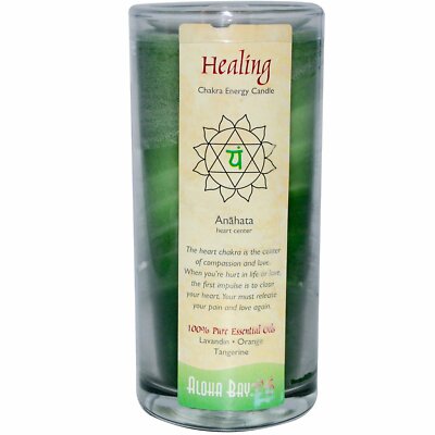 Aloha Bay, Chakra Energie Kerze, Heilung, Lavandin   Orange   Mandarine, 11 oz