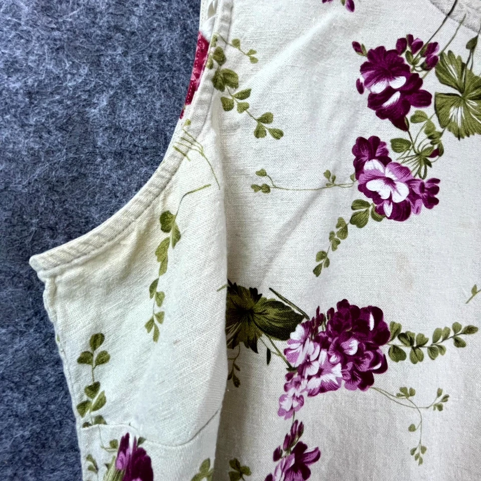 Vestido Sheri Martin Vintage 20W Lino Beige Pradera Country Modesto Foto 4 de 4