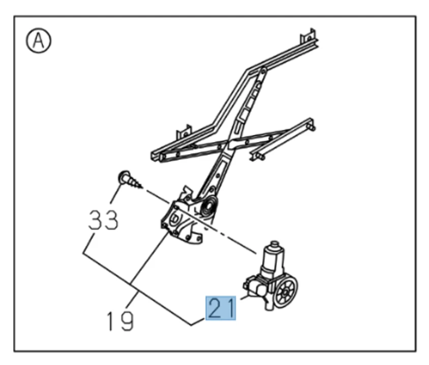 2X Regulador de motor de ventana eléctrica derecho + izquierdo para ISUZU NQR NRR NPR NPR-HD 07-25 Foto 2 de 4