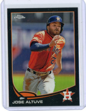 2013 Topps Chrome Black Refractor #35 Jose Altuve No 7 of 100