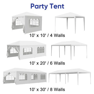 SEGAWE Party Wedding 10'x10'/20'/30' Patio Gazebo/ Canopy Pavilion Event Outdoor