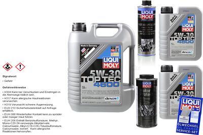 7L Liqui Moly Top Tec 4600 5W-30 Motoröl Pro-Line Motorspülung MotorProtect
