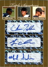 2007 Chris Tillman * Yung-Chi Chen * Michael Saunders Rookie GOLD Auto #/10