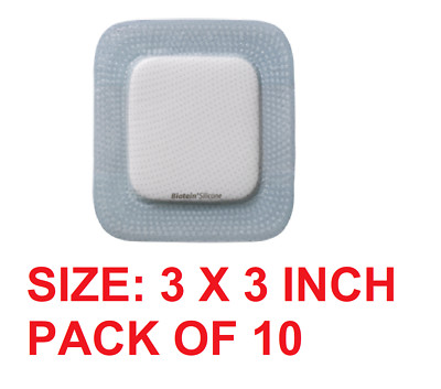 Coloplast Biatain Silicone Lite Adhesive Foam Dressing SIZE : 3X3INCH PACK OF 10