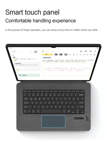 Per Samsung Galaxy Tab S9 Ultra 14,6" custodia tastiera e combinazione mouse wireless - Foto 5 di 10